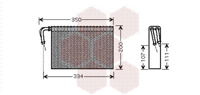 VAN WEZEL Испаритель, кондиционер 0600V305